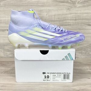 adidas F50 Sparkfusion Elite Mid FG AG Soccer Cleats Violet  Womens 10 JH7648